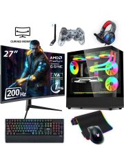 IZOLY NextGen K-X Ryzen 5 7500F 32GB 1TB M.2 NVMe RTX 4070 Super 12GB 27''200HZ 240mm Masaüstü Bilgisayarı